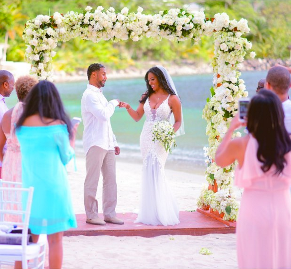Kenya Moore's Wedding Details! The RHOA Star On Her Dress, Her Vows And The St. Lucia Celebration
